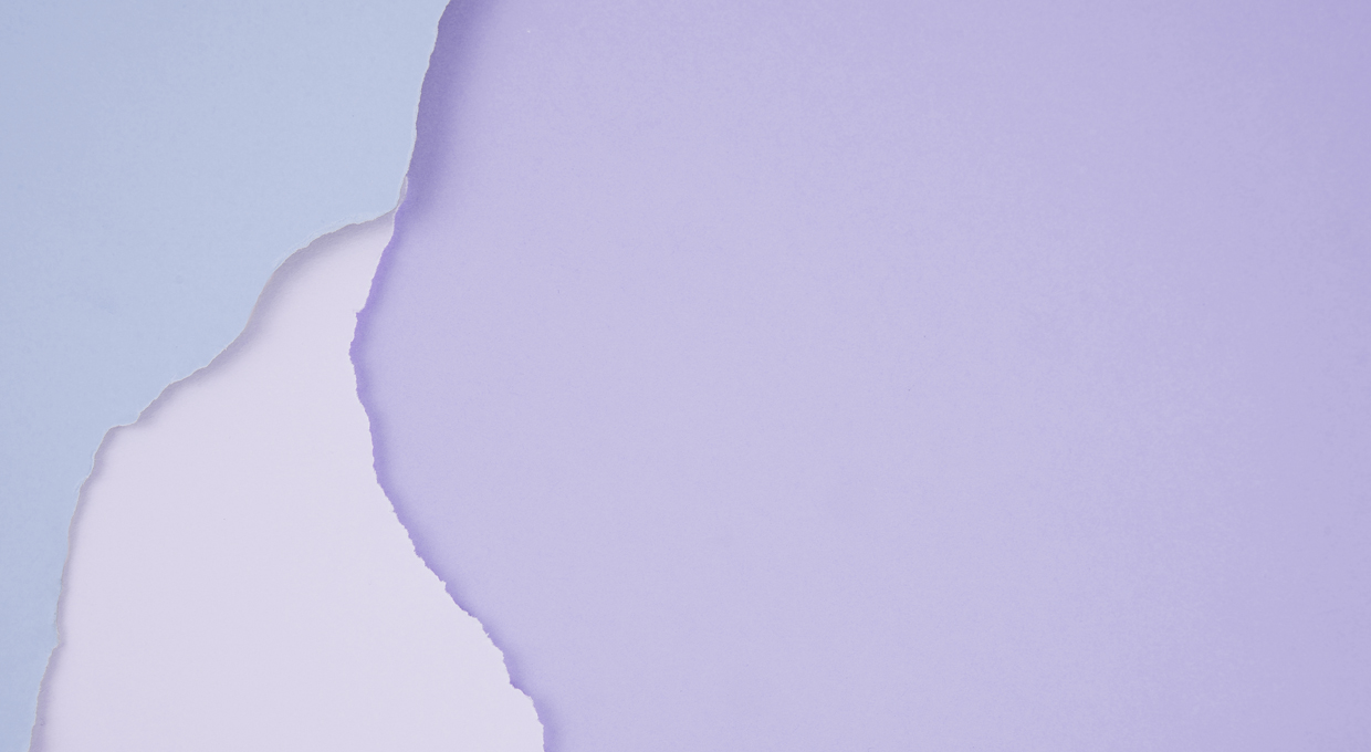 background image of three torn pieces of light purple paper